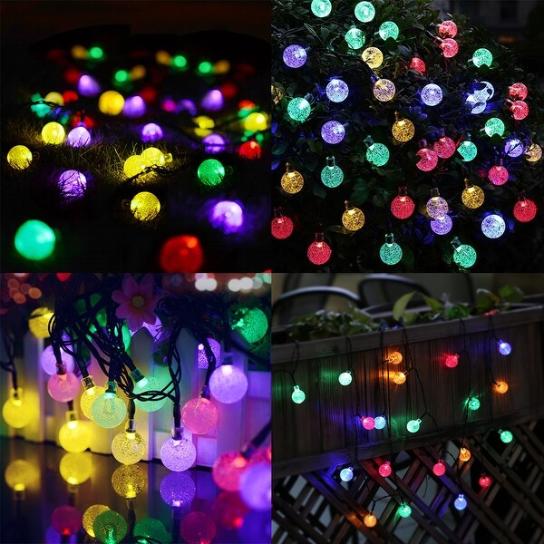 Solar 30 LED String Light Globe Ball Garden Path Yard Decor Lamp - 21ft Total Length Shopping - The Best Deals on String Lights | 39210862