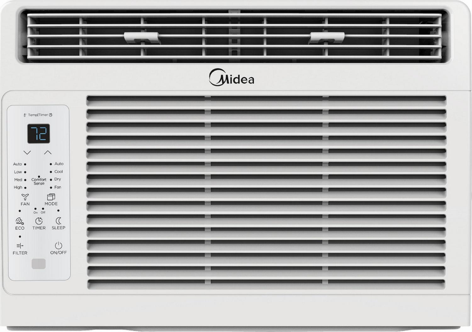 Midea 5，000 BTU 115V Window Air Conditioner with Comfort Sense Remote， White， MAW05R1WWT