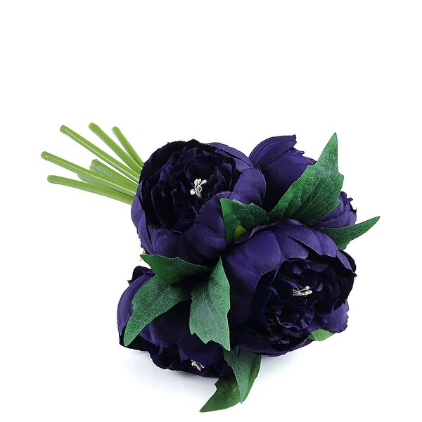 2 Bouquets Silk Roses Artificial Flower Balls 10 Inch