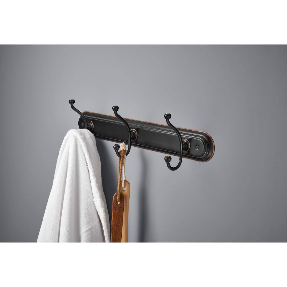 Delta Porter Triple Towel Hook in Oil Rubbed Bronze 78436-ORB