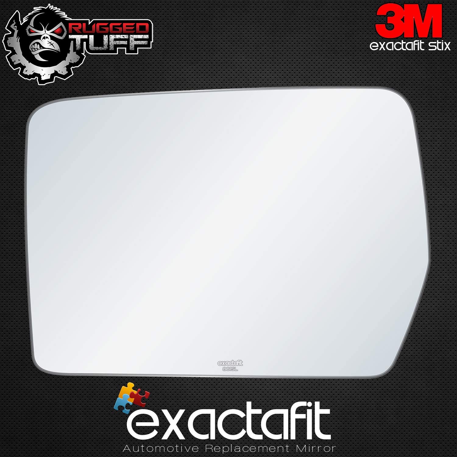 exactafit 8615L Driver Side Mirror Left Hand Glass Replacement Fits 2004-2010 Ford F150