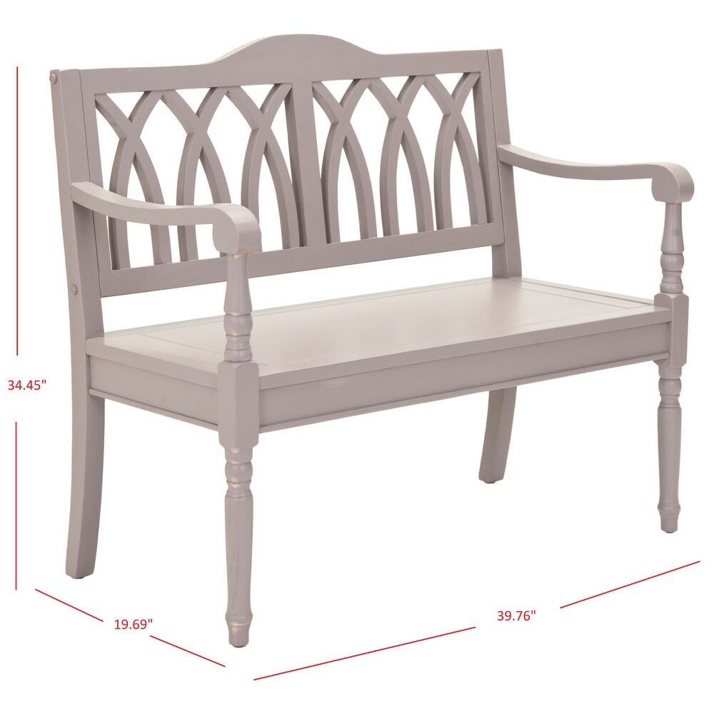 SAFAVIEH Benjamin Grey Bench   40\