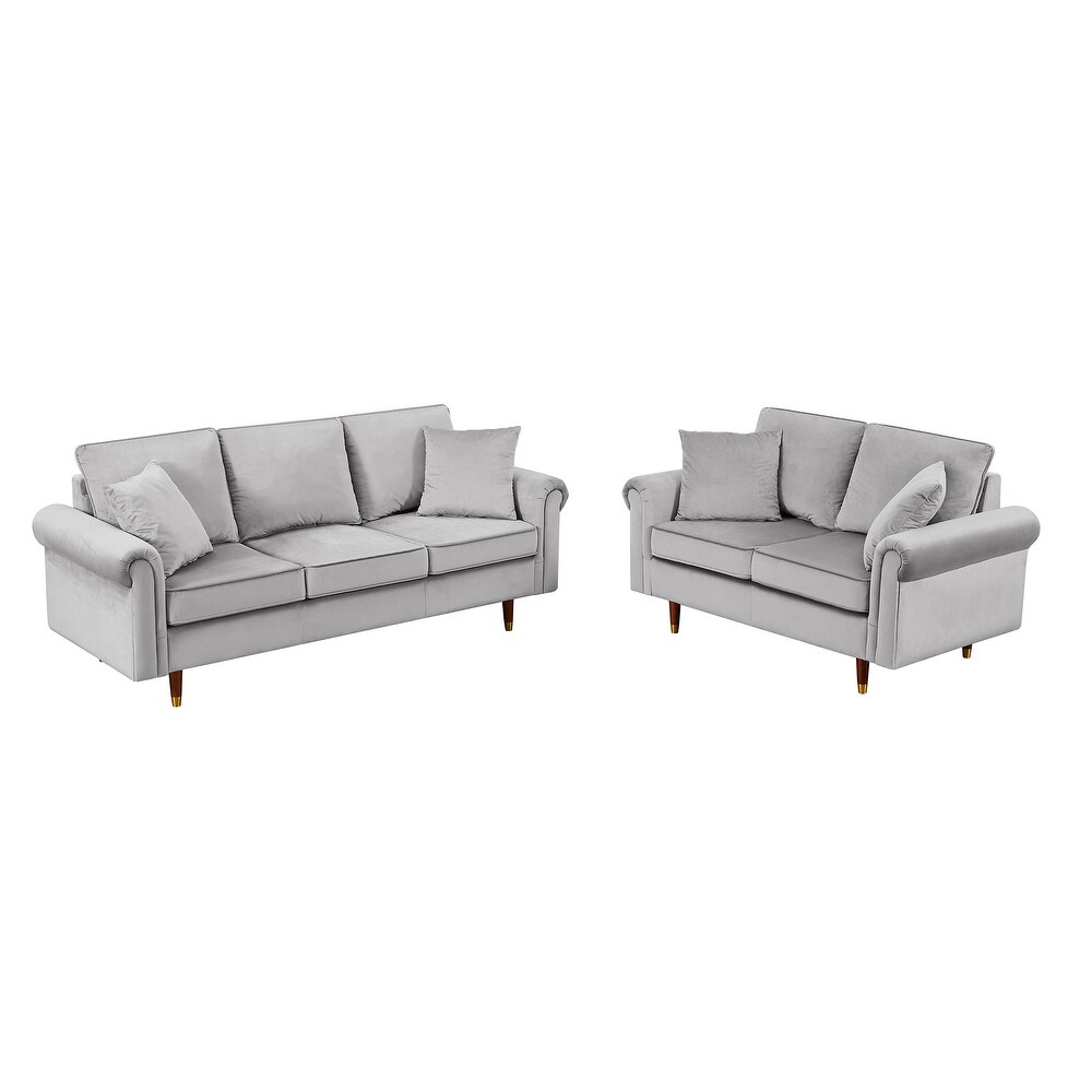 Modern Velvet Sofa Set for Living Room