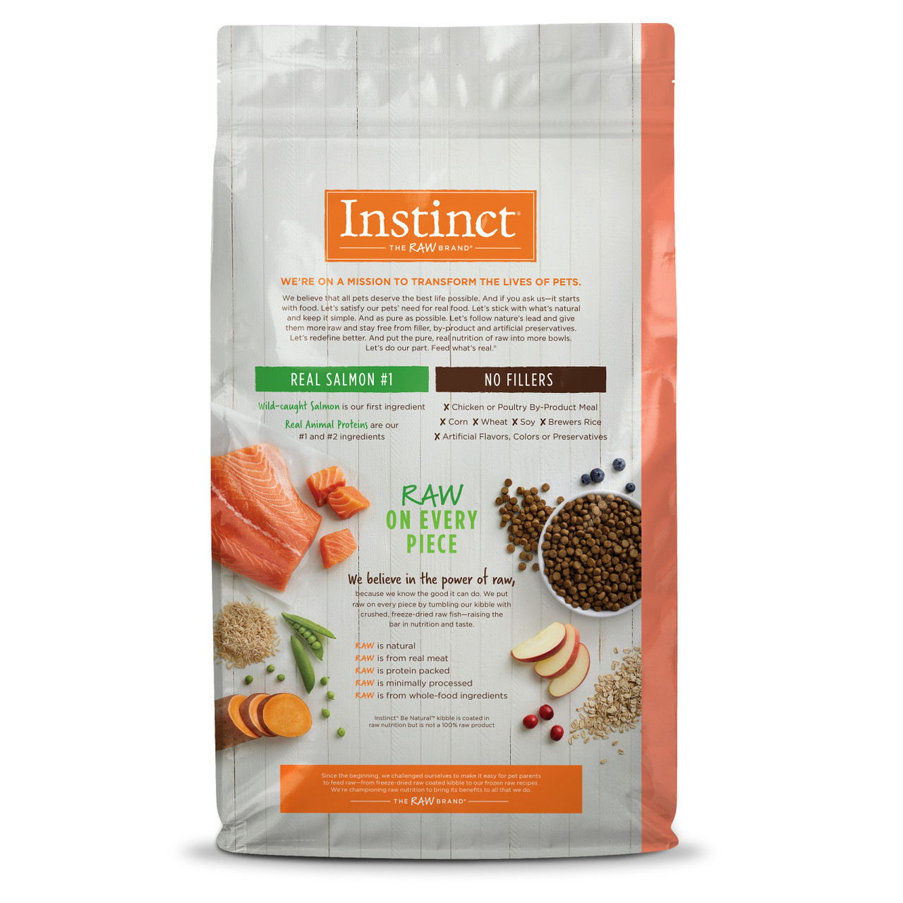 Nature's Variety Instinct Be Natural Salmon and Brown Rice Dry Dog Food