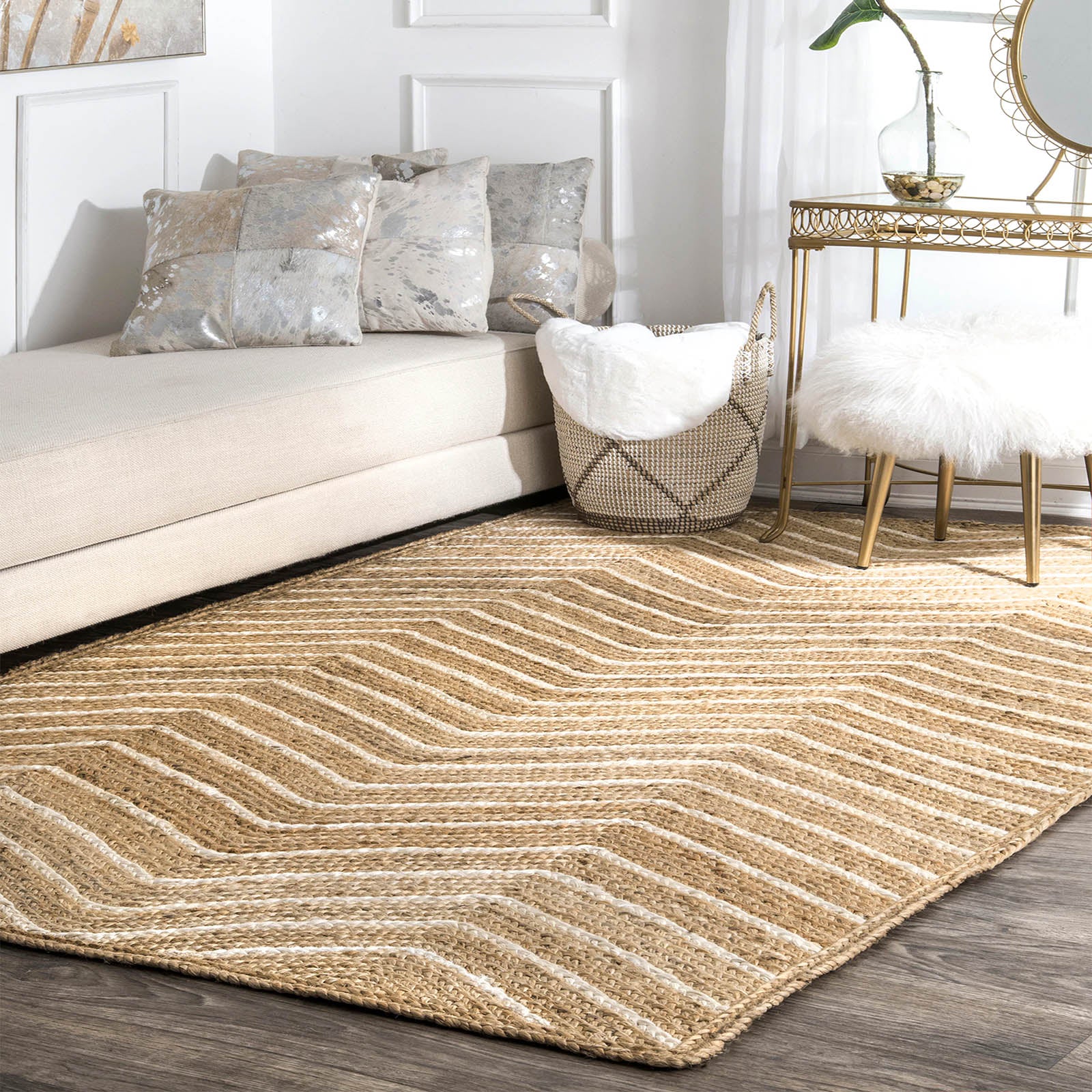 230X160 Cm Braided Handmade Jute Rug Jh-2341-L