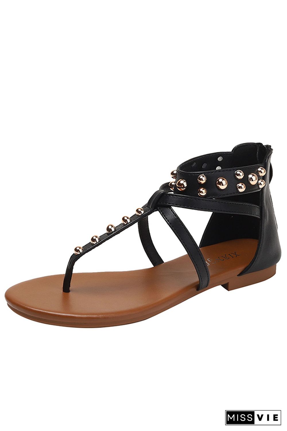 Crisscross Straps Flat Sandals