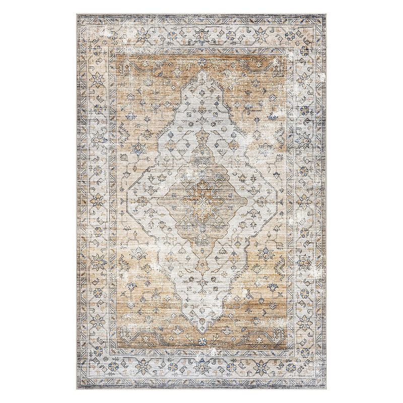 nuLoom Keila Vintage Stain-Resistant Machine Washable Area Rug