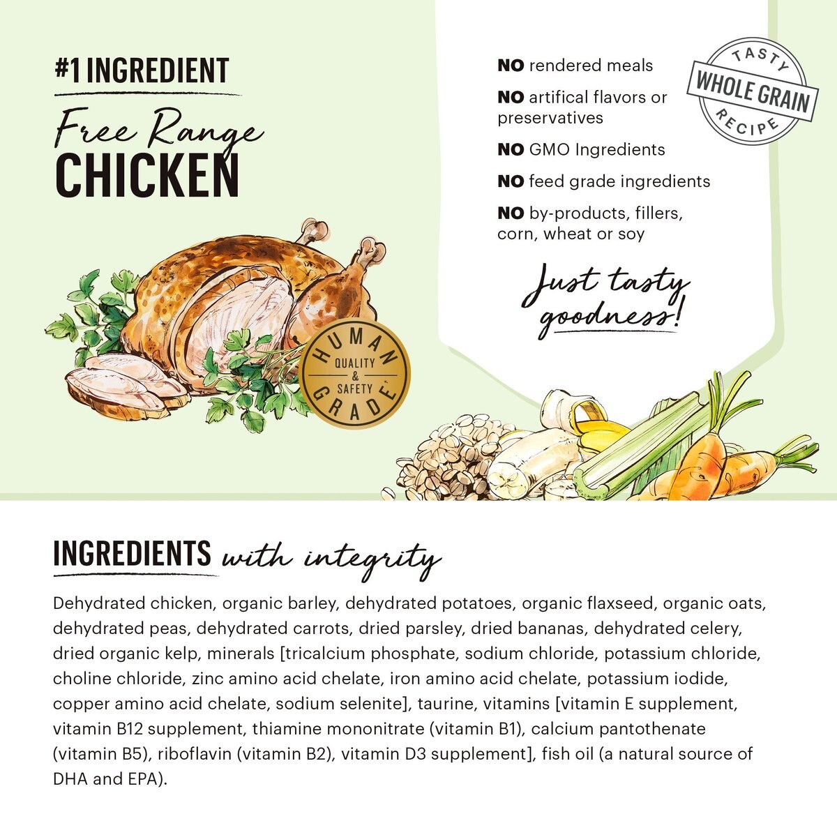 The Honest Kitchen Whole Grain Chicken Recipe Dehydrated Dog Food