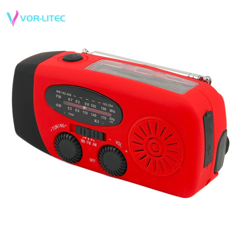 TrustyCharge Hand Crank Radio Flashlight