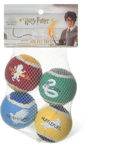 Fetch For Pets Harry Potter 4PK Hogwarts Pride Tennis Ball Dog Toy