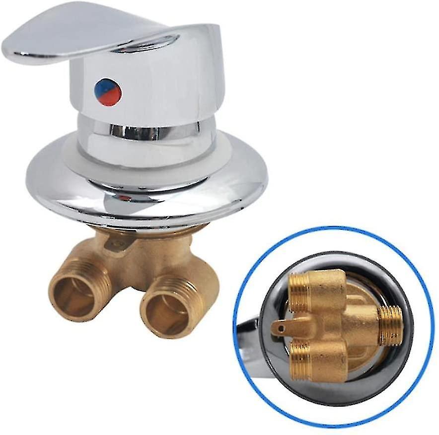 Shower Cabin Mixer Tap Brass Shower Faucet Outlet Diverter Chrome Shower Mixer Tap G1/2inch Connector Cold And Hot Water Shower Mixer For Ba