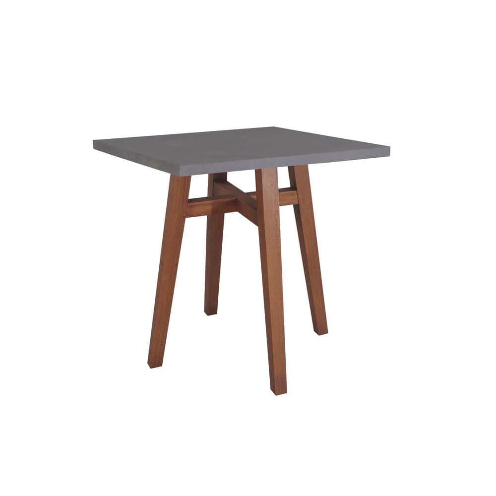 Square Wood Counter Height Outdoor Dining Table