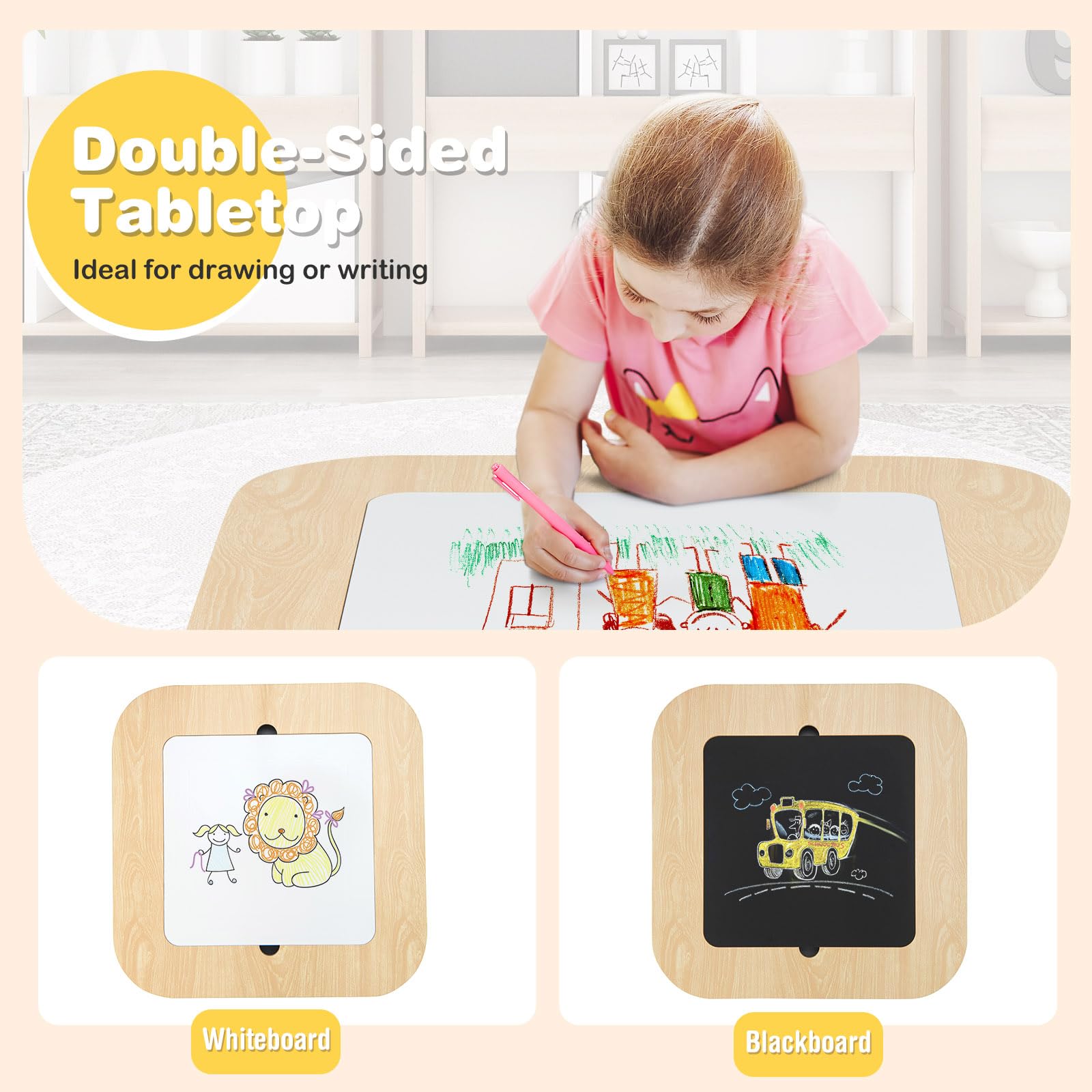 Costzon Kids Table and Chair Set