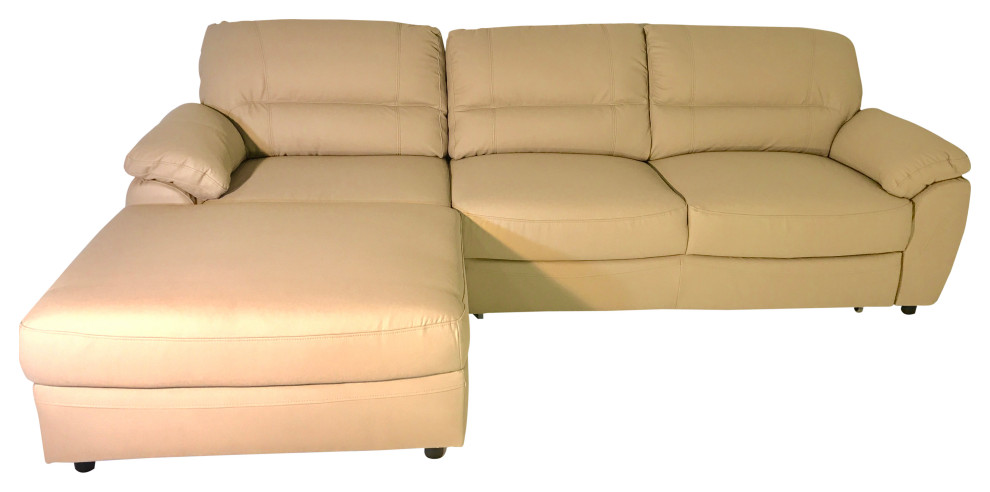 BALTIMOR 1 Sectional Sleeper Sofa  Beige   Left corner   Contemporary   Sleeper Sofas   by Table World  Houzz