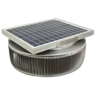 Active Ventilation 1007 CFM Mill Finish 15-Watt Solar Powered 14 in. Dia. Retrofit Attic Roof Fan ASF-14-RF