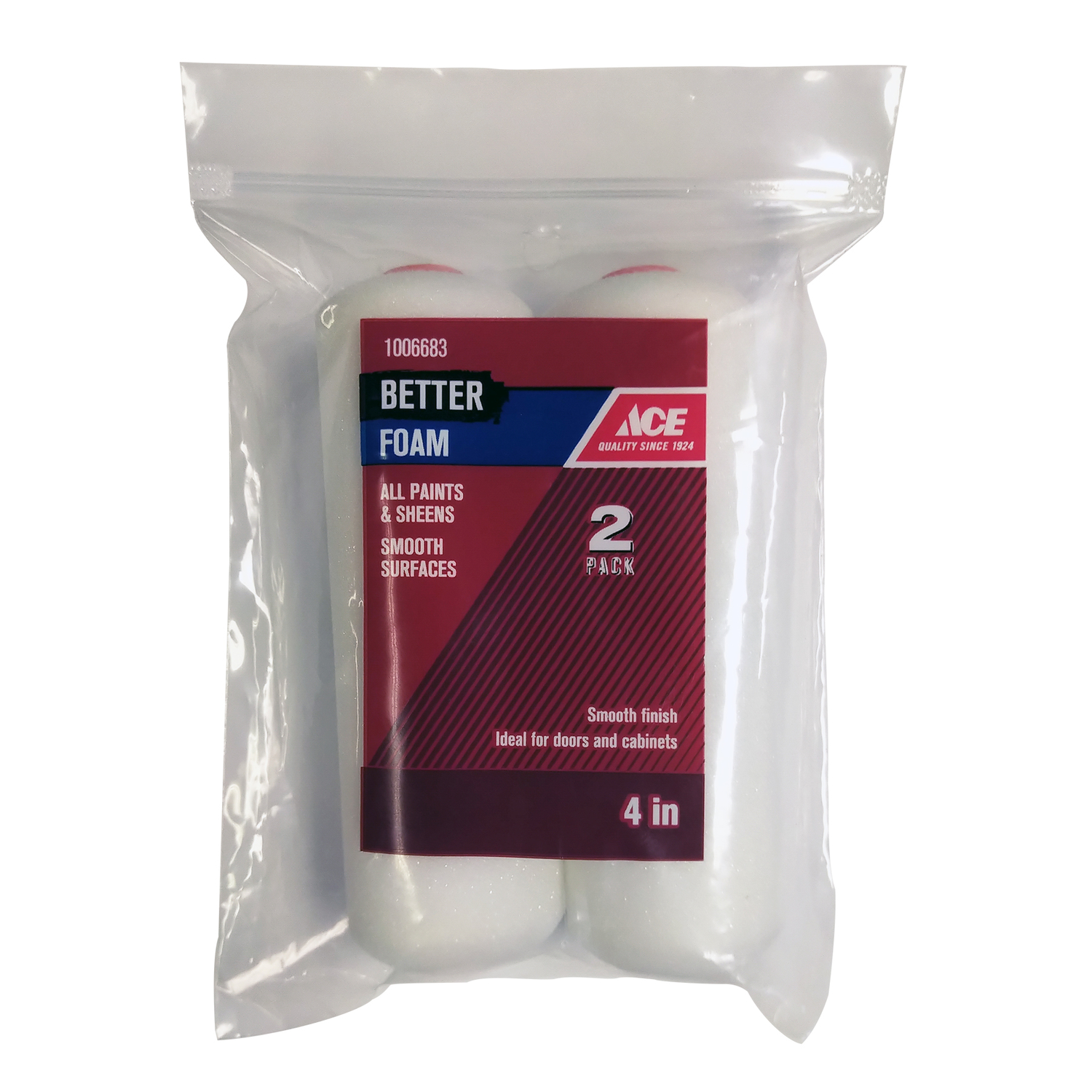 Ace Better Foam 4 in. W Mini Paint Roller Cover 2 pk