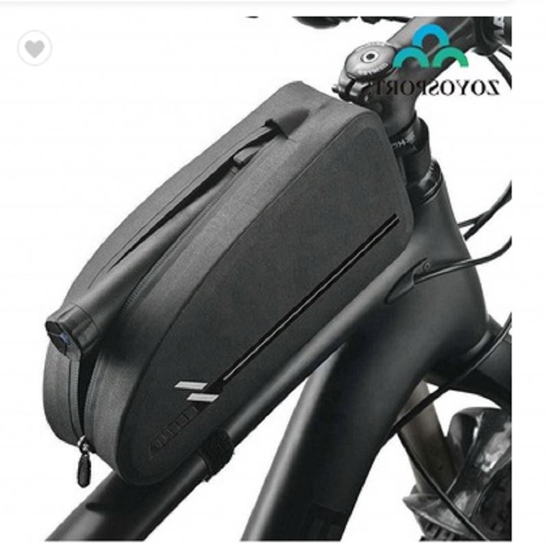 OEM Bike Accessories Large Capacity MTB Road Cycling Pannier Waterproof Top Front Tube Bicycle Frame Bag