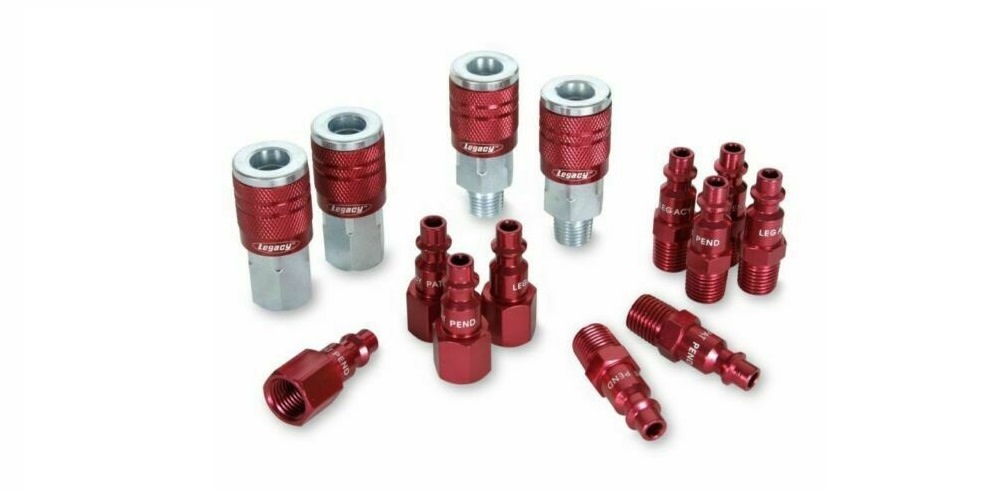 1/4 In. NPT Quick Connect Hose Type D Coupler and Plug 14 Piece Kit