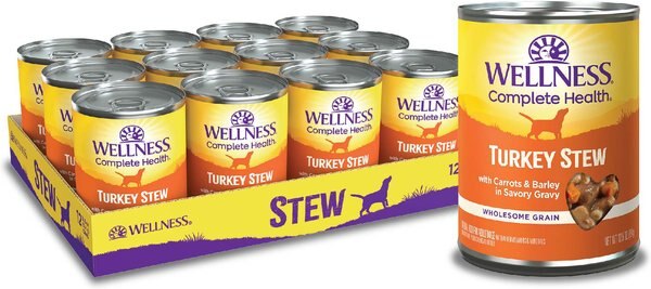 Wellness Turkey Stew with Barley and Carrots Canned Dog Food