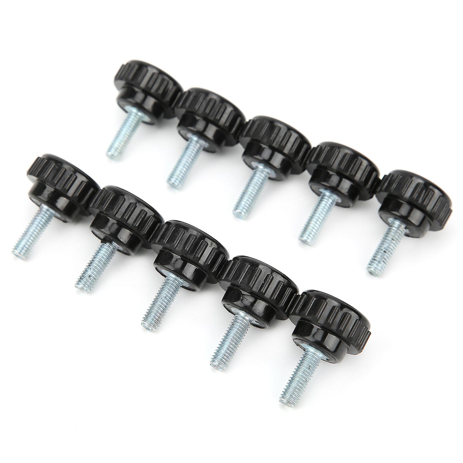 10 Pcs M5 Clamping Screw Knob Straight Thread Knobs Black Plastic Screw On Handle Clamping Knob For Mechanical Equipment