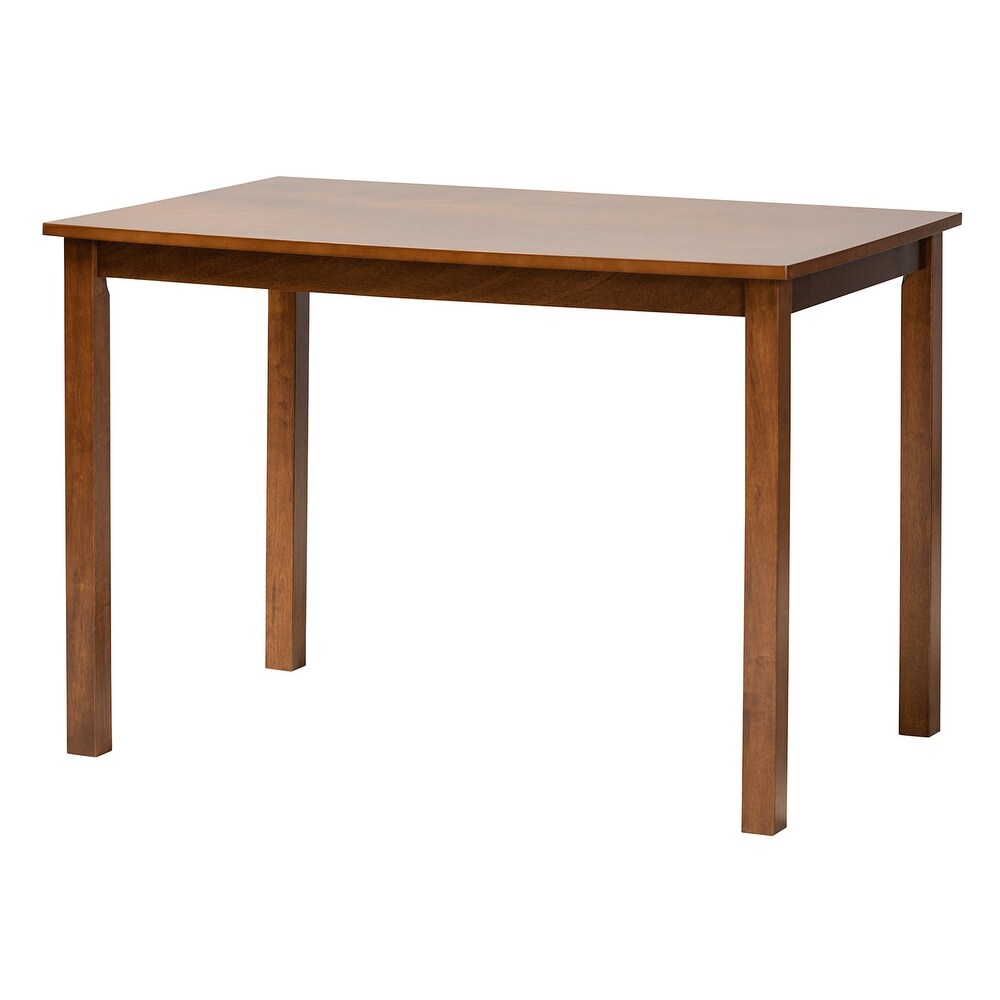 Eveline Modern Brown Finished Wood 43 Inch Dining Table