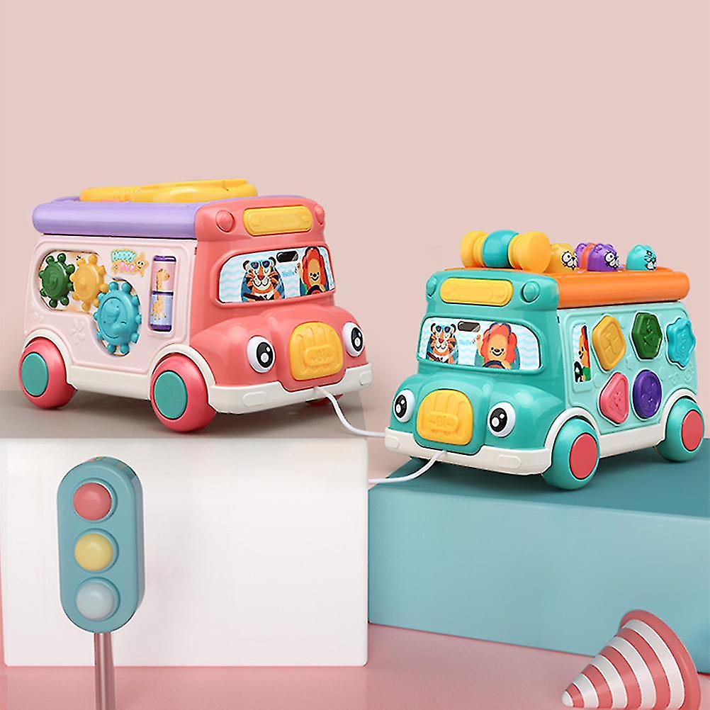 Baby Music Bus Toys Baby Musical Busy Learning Toy Electronic Car With Light Sound Early Education Toy