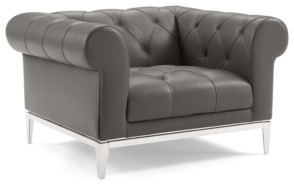 Idyll 3 Piece Upholstered Leather Set by Modway   Contemporary   Living Room Furniture Sets   by Modern Furniture LLC  Houzz