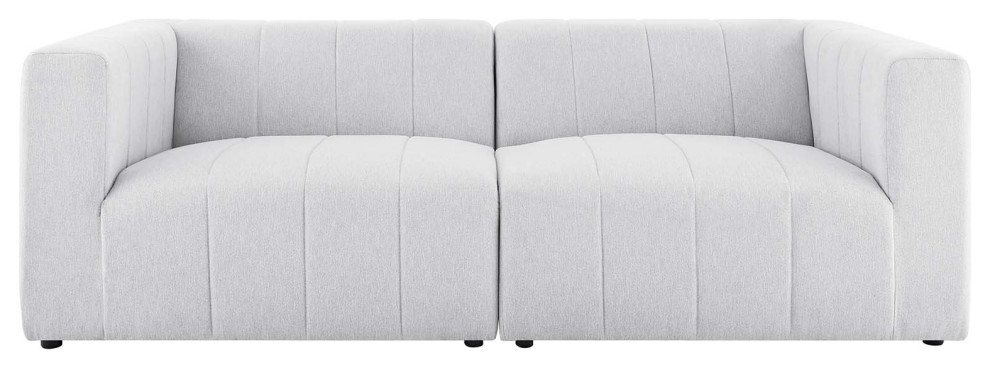 Bartlett Upholstered Fabric 2 Piece Loveseat   Transitional   Sofas   by Kolibri Decor  Houzz