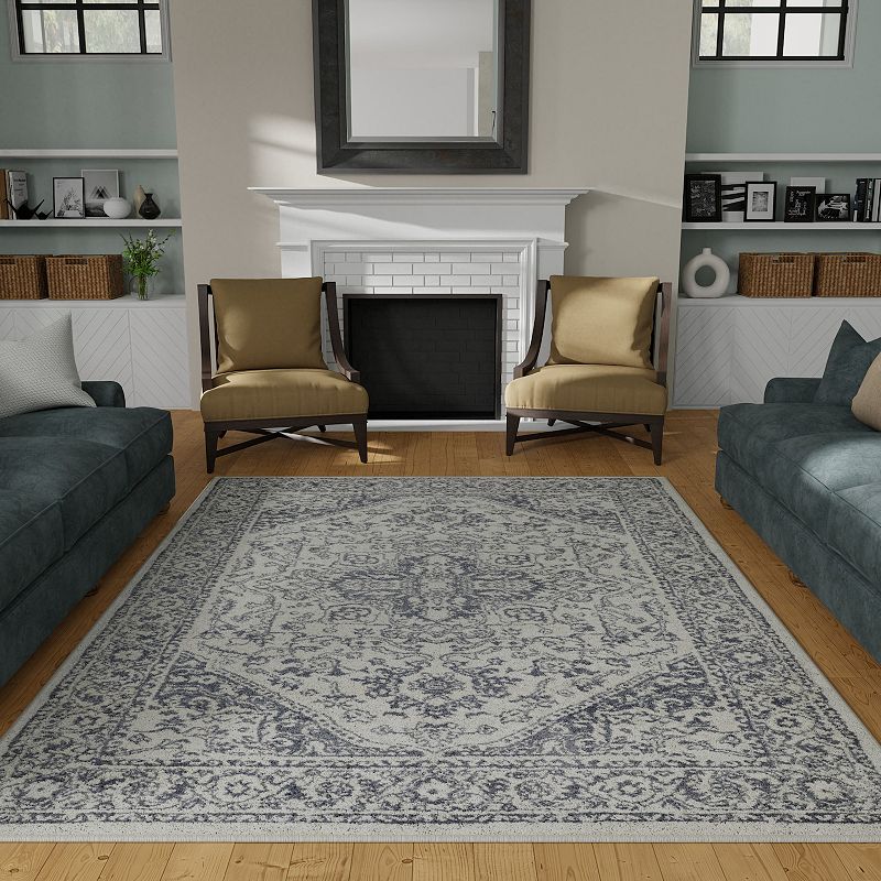 Loomaknoti Carleigh Armili Blue Area Rug