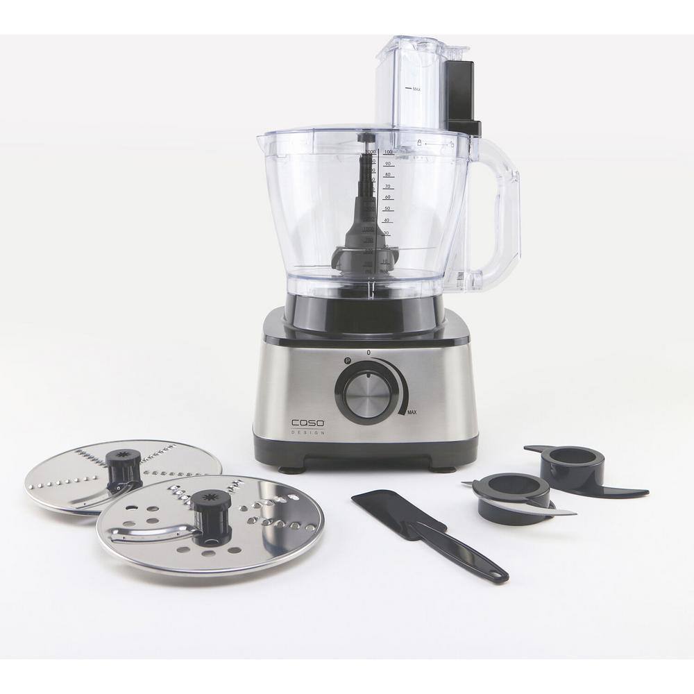 CASO 13-Cup Black and Stainless Food Processor 13621