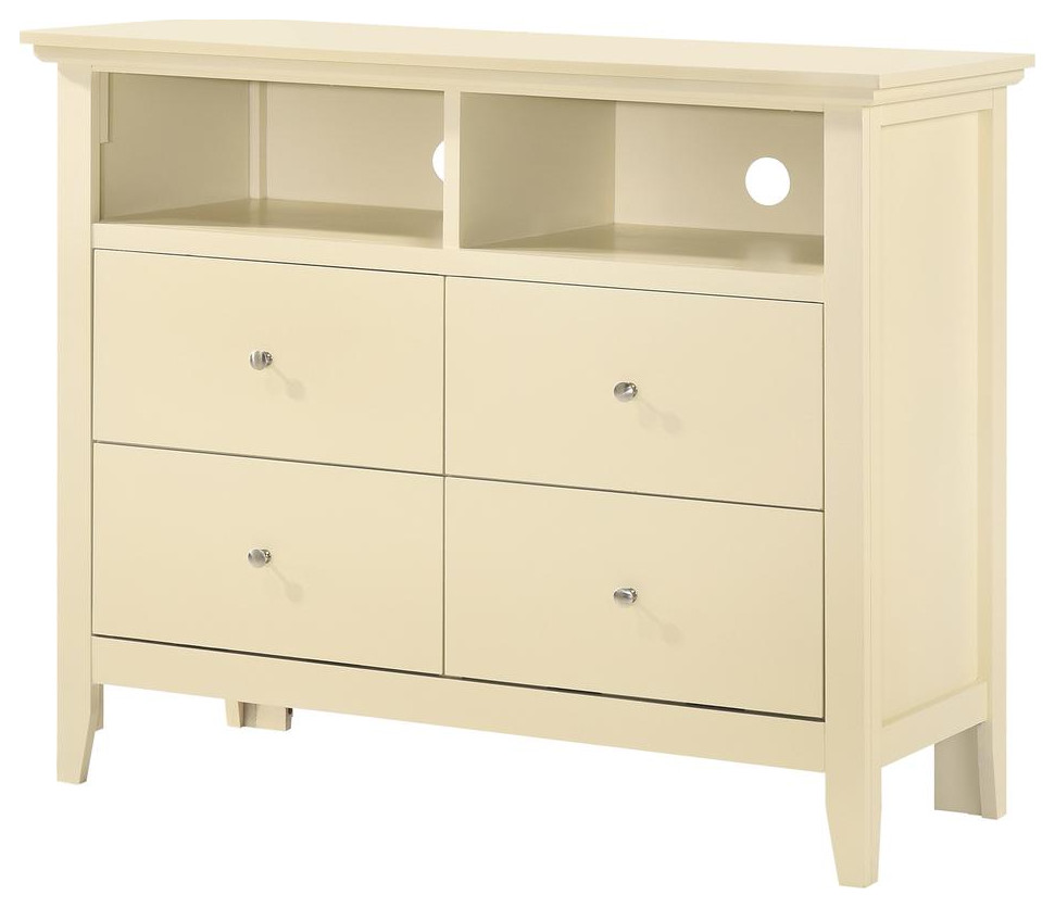 Hammond Beige 4 Drawer Chest of Drawers (42 in L. X 18 in W. X 36 in H.)   Transitional   Entertainment Centers And Tv Stands   by Makers  Houzz