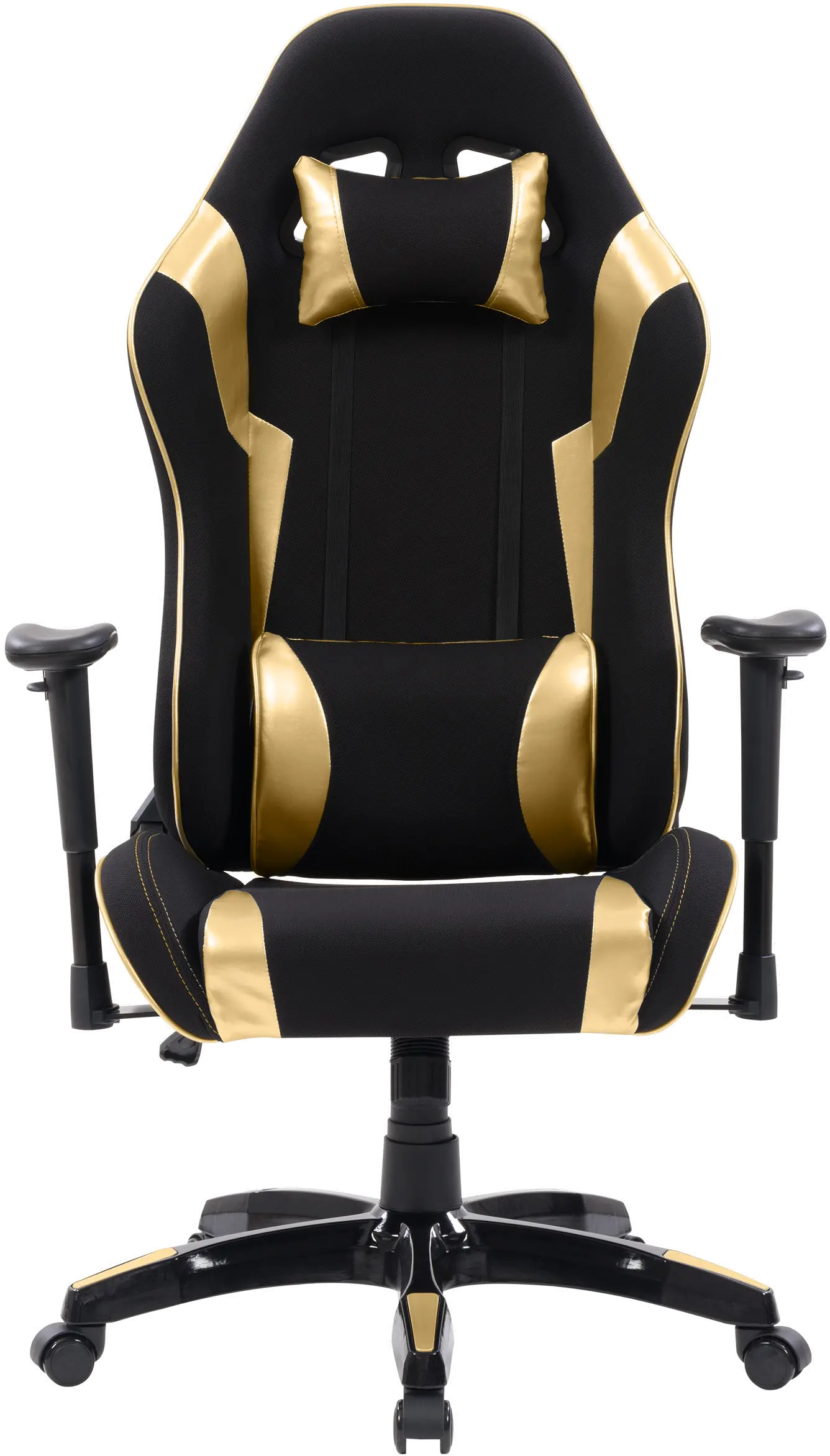 Workspace Contemporary Black and Gold High Back Ergonomic Gaming Chair