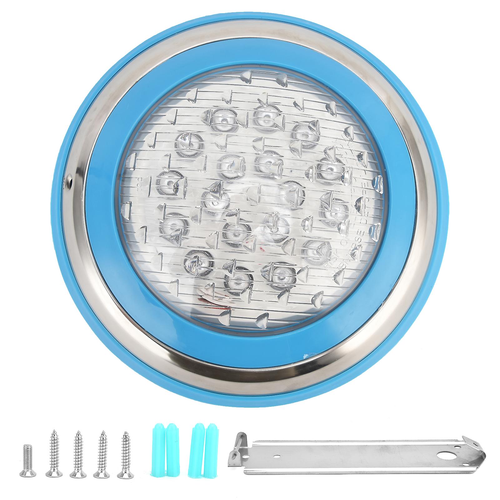 LED Swimming Pool Light Stainless Steel Waterproof Underwater Wall Light for Outdoor AC12V54W‑5400LM