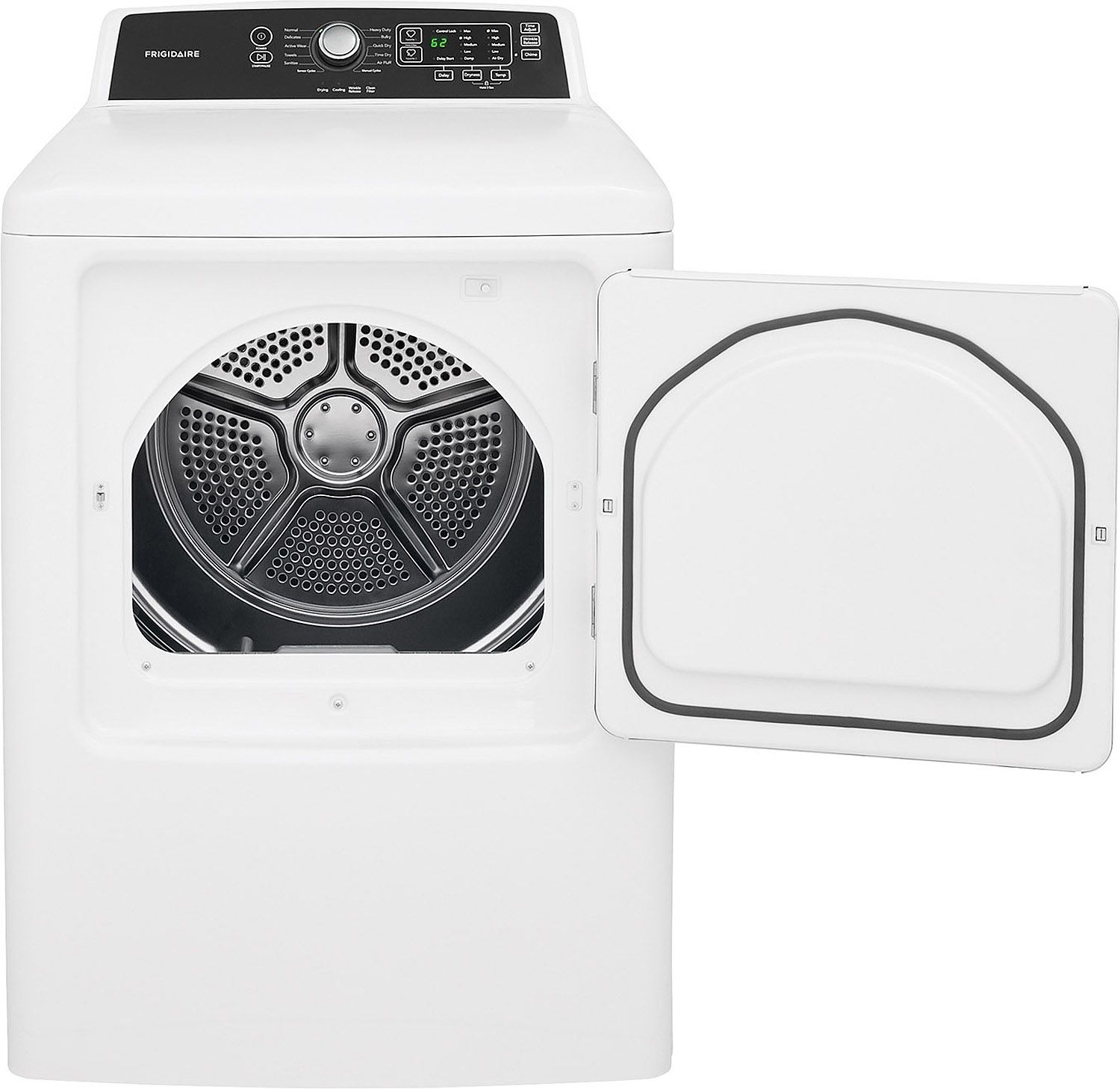 Frigidaire 6.7 Cu. Ft. White Freestanding Gas Dryer