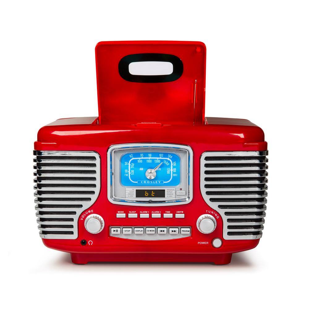 Crosley Corsair Radio Cd Player in Red CR612B-RE