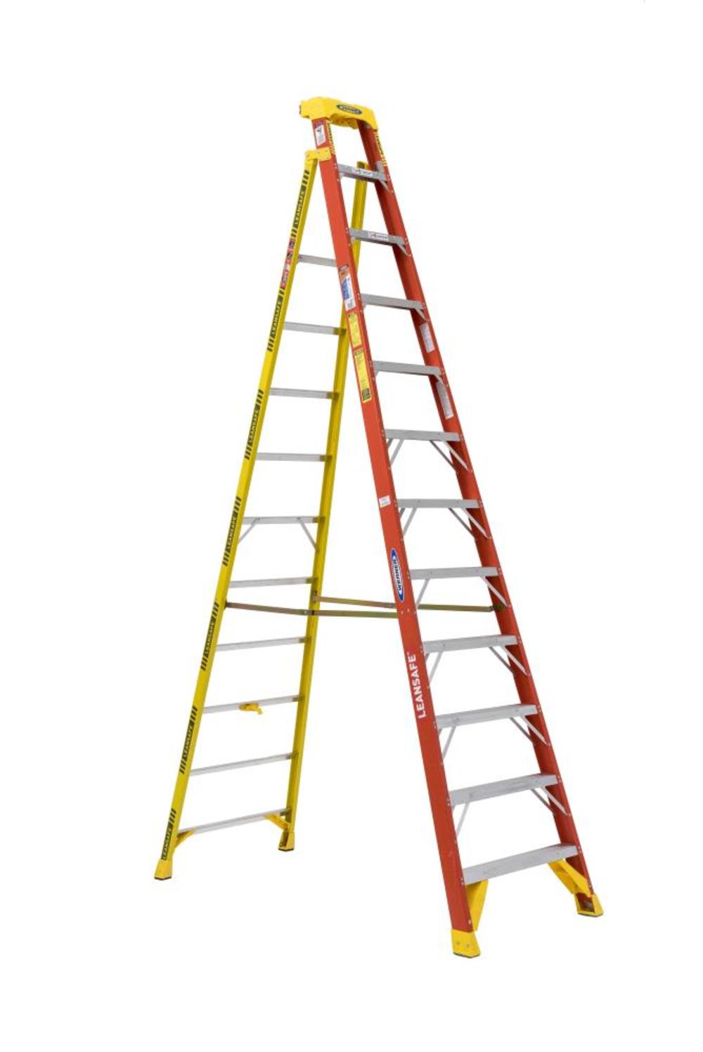 12Ft LEANSAFE Type IA Fiberglass Leaning Ladder