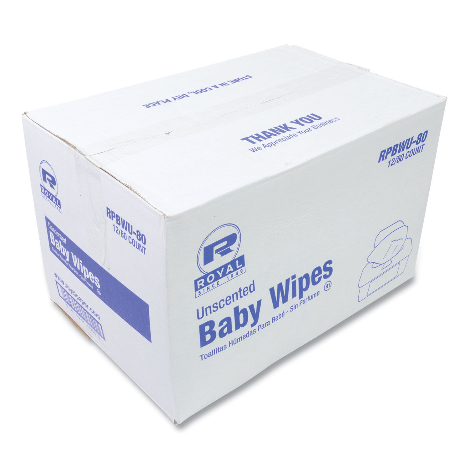 Baby Wipes Tub by AmerCareRoyalandreg; RPPRPBWU80