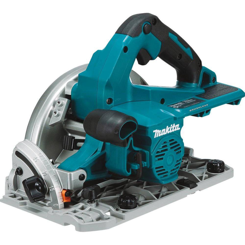 Makita 18V X2 LXT Lithium-Ion (36V) 7-14 in. Brushless Cordless Circular Saw Guide Rail Compatible Base (Tool-Only) XSH08Z