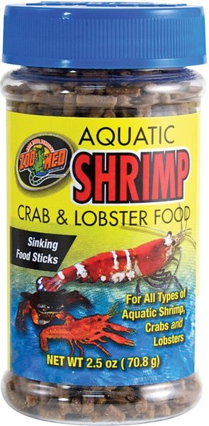 Zoo Med Aquatic Shrimp， Crab and Lobster Food， 2.5-oz jar