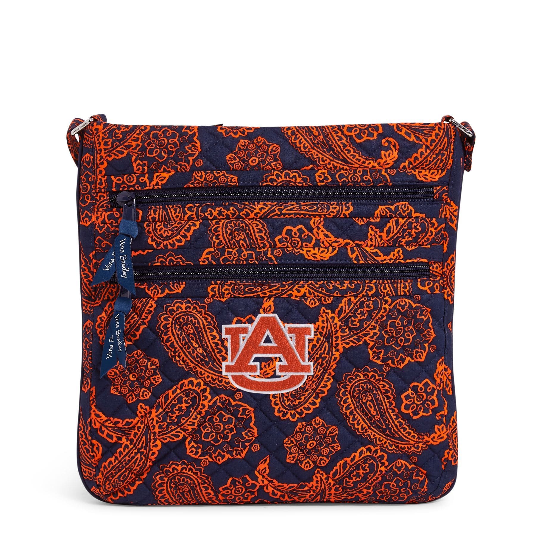 Collegiate Triple Zip Hipster Crossbody Bag