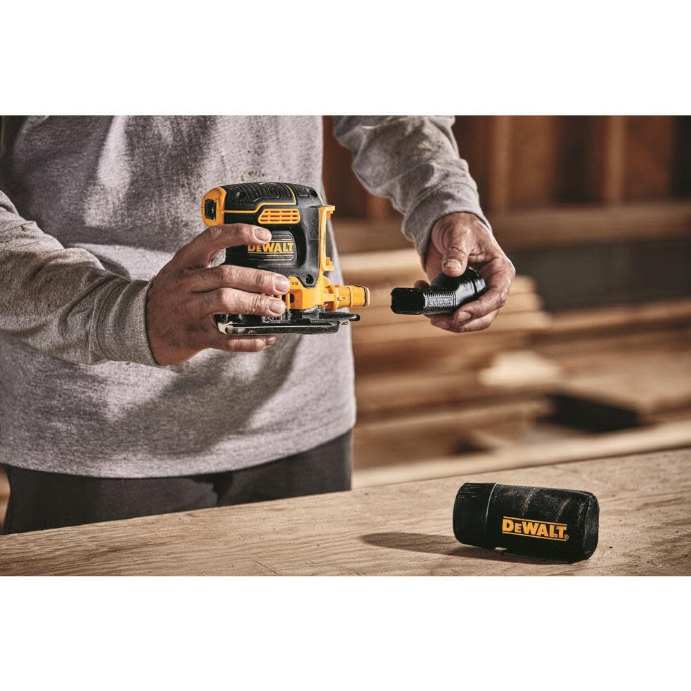 DEWALT 20V MAX XR Cordless 1/4 Sheet Variable-Speed Sander Kit (5.0 Ah Battery) DCW200P1 from DEWALT