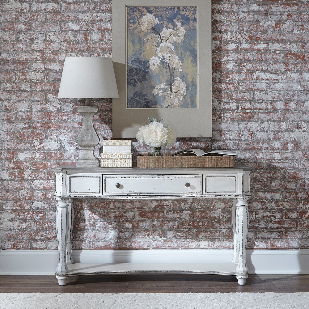 Magnolia Manor Antique White Sofa Table