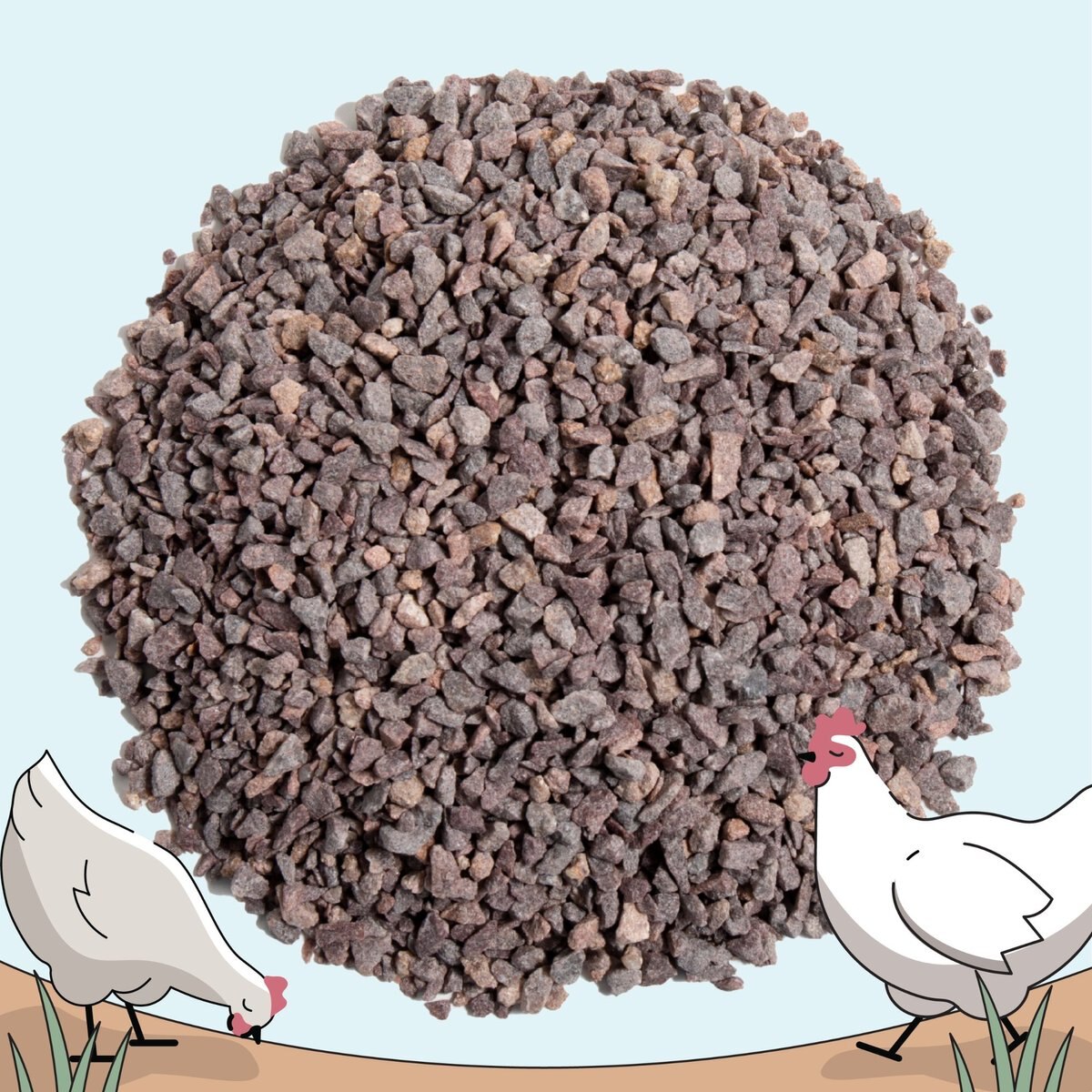 Mile Four Chicken Grit Digestive Poultry Supplement， 50-lb bag