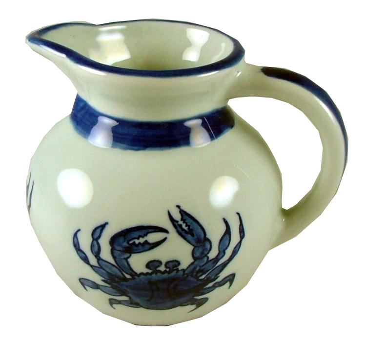 Chesapeake Blue Crab Porcelain Coffee Creamer 4 inch