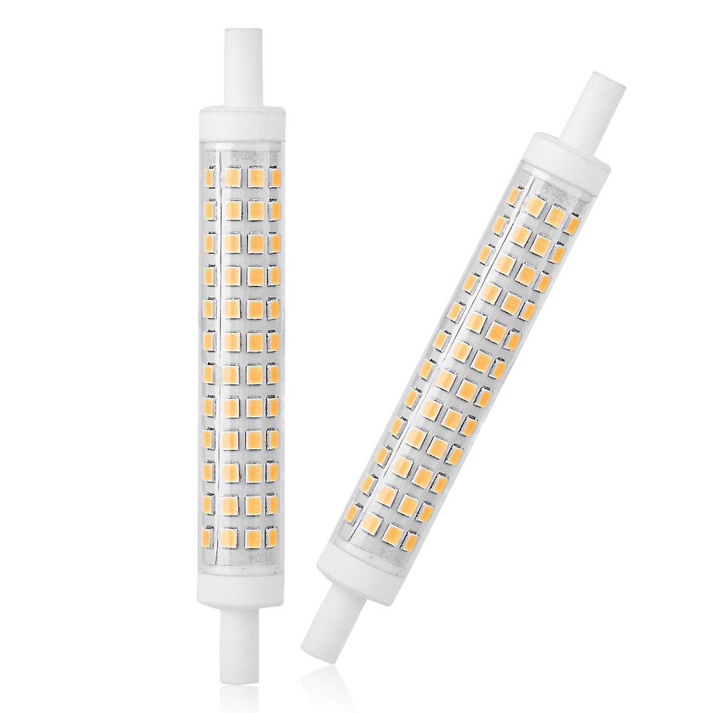 2pcs r7s 10W 120 LED Bulb Light Double Ended Halogen Lamp Replacement AC85-265V(Warm White)