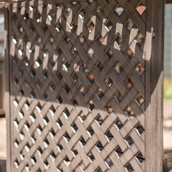 Aged Bronze Aluminum Party Bar Table