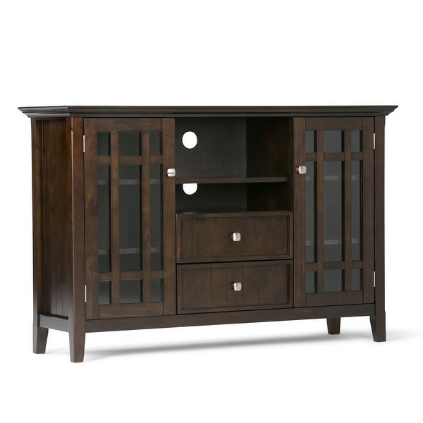 WYNDENHALL Freemont 53-in. Dark Tobacco Solid Wood TV Stand - 53