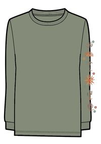 Chica Recycled Cotton LS T-Shirt - Pistachio