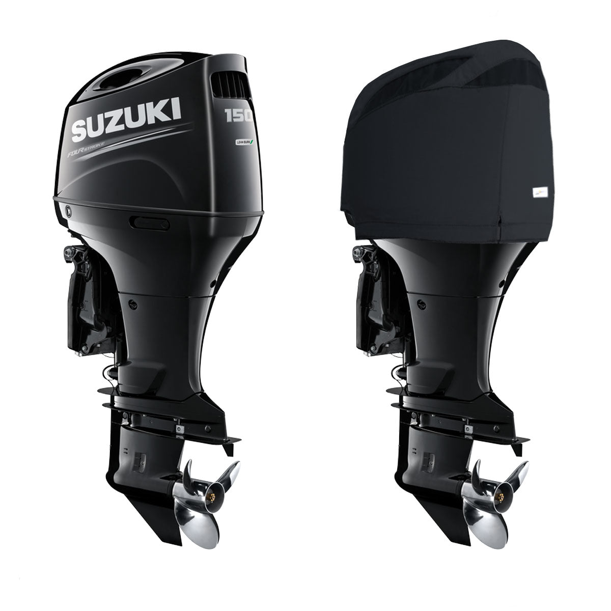 Oceansouth Heavy Duty Vented Cover for Suzuki Outboard 4 Cyl 2.8L - DF150ap， DF175ap， DF200ap (2014-2023)