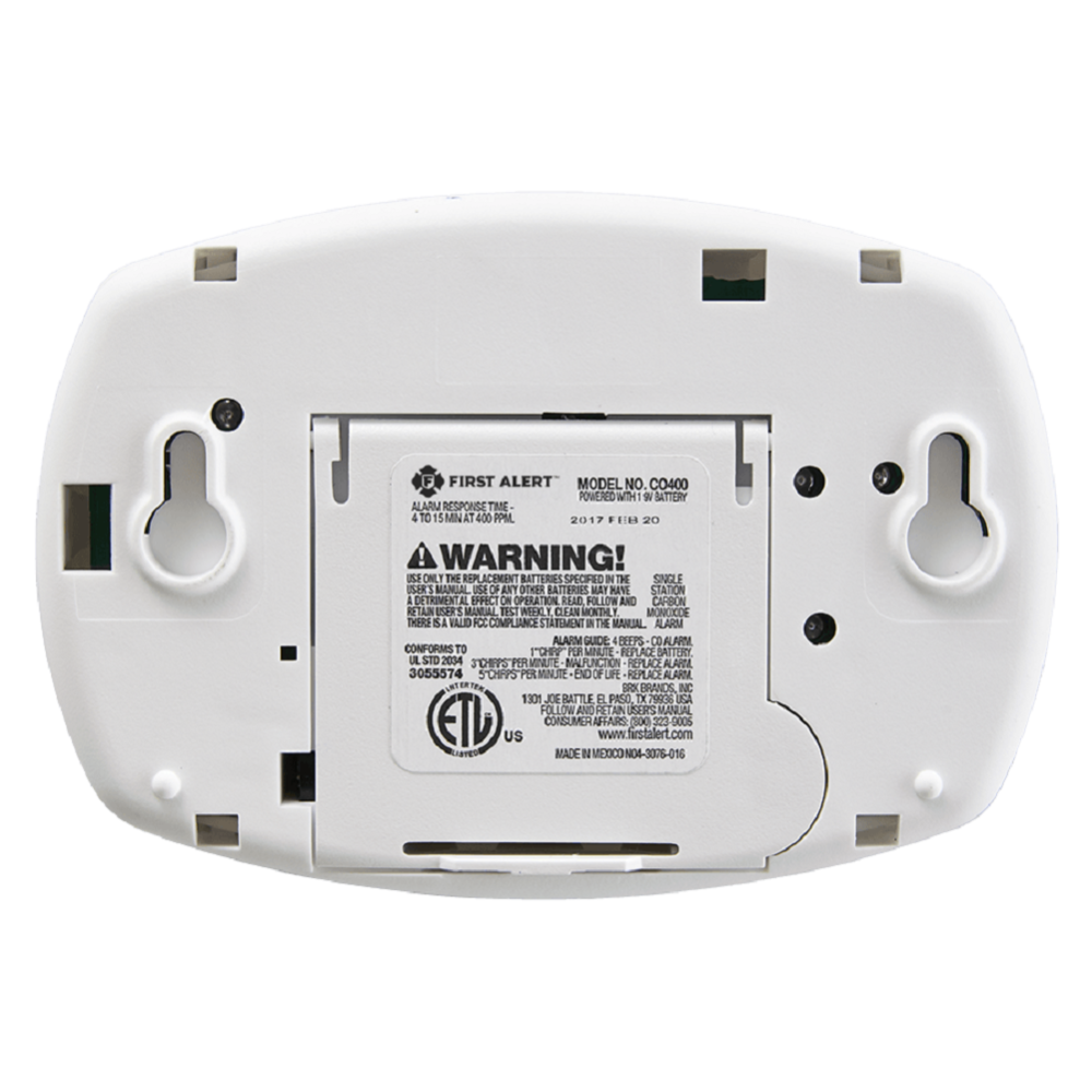 Carbon Monoxide Alarm， Battery Operated